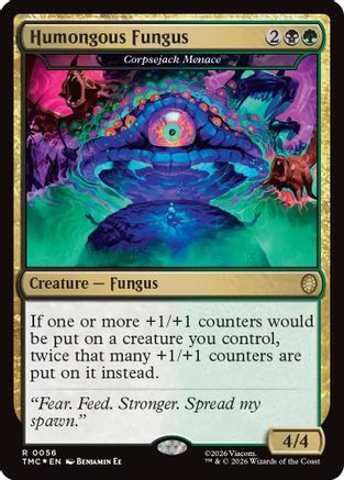 Humongous Fungus - Corpsejack Menace (Surge Foil) (TMC-056)  Foil - Commander: Teenage Mutant Ninja Turtles