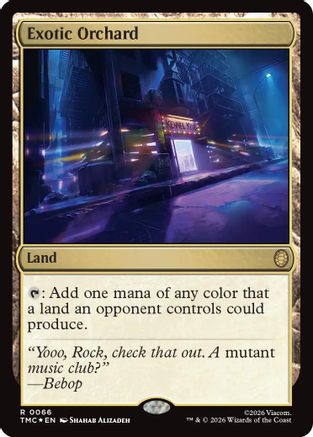Exotic Orchard (Surge Foil) (TMC-066)  Foil - Commander: Teenage Mutant Ninja Turtles