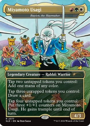 Miyamoto Usagi - Baylen, the Haymaker (SLD-2377)  Foil - Secret Lair Drop Series
