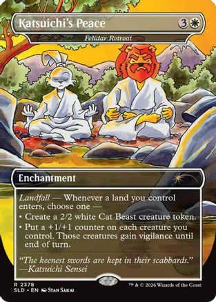 Katsuichi's Peace - Felidar Retreat (SLD-2378)  Foil - Secret Lair Drop Series