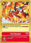 Fire Rocket (Gold Border) (BT8-095) - Advanced Booster Digimon Generation Foil