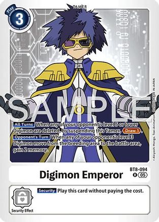 Digimon Emperor (Foil Reprint) (BT8-094) - Advanced Booster Digimon Generation Foil