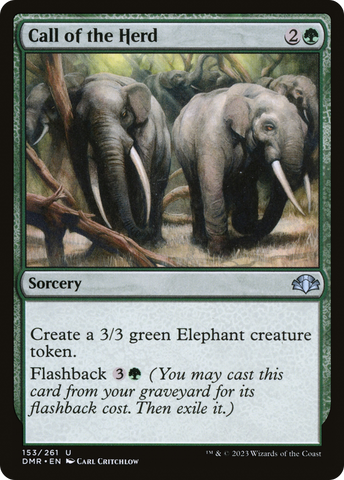 Call of the Herd (DMR-153)  - Dominaria Remastered