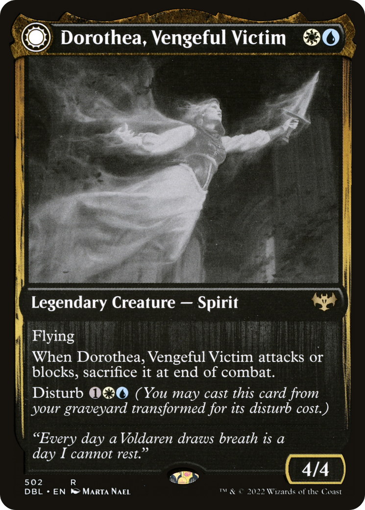 Dorothea, Vengeful Victim (DBL-502)  Foil - Innistrad: Double Feature: (Double Faced Transform)