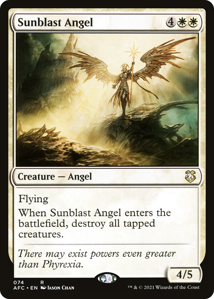 Sunblast Angel (AFC-074)  - Forgotten Realms Commander