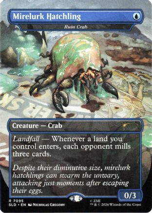 Mirelurk Hatchling - Ruin Crab (SLD-7095)  Foil - Secret Lair Drop Series