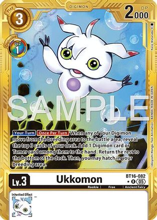 Ukkomon (Gold Border) (BT16-082)