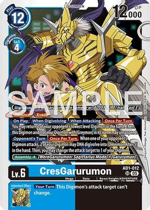 CresGarurumon (AD1-012) - Advanced Booster Digimon Generation Foil