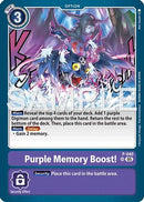 Purple Memory Boost! (Reprint) (P-040) - Advanced Booster Digimon Generation Foil