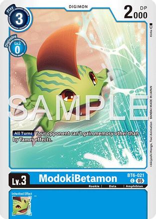 ModokiBetamon (Reprint) (BT6-021) - Advanced Booster Digimon Generation Foil