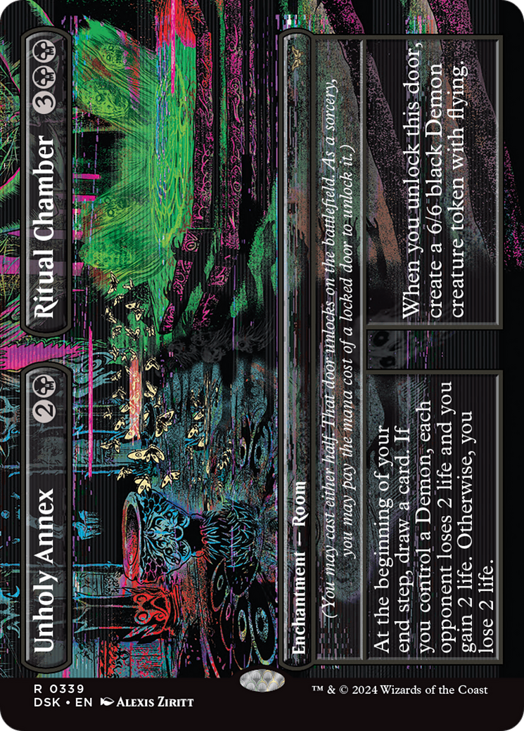 Unholy Annex // Ritual Chamber (Borderless) (DSK-339)  - Duskmourn: House of Horror