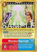 Miraculous Mega Knight (Gold Border) (BT17-095) - Advanced Booster Digimon Generation Foil