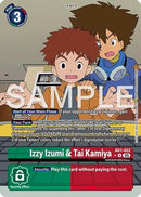 Izzy Izumi & Tai Kamiya (Alternate Art) (AD1-022) - Advanced Booster Digimon Generation Foil