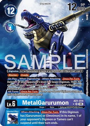 MetalGarurumon (Alternate Art) (AD1-014)