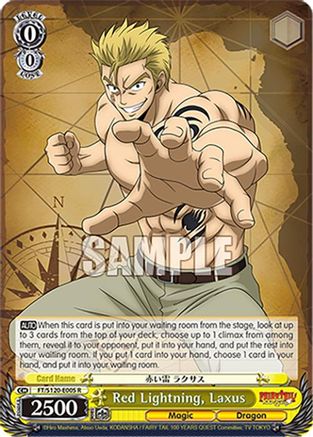 Red Lightning, Laxus (FT/S120-E005 R) - FAIRY TAIL 100 YEARS QUEST