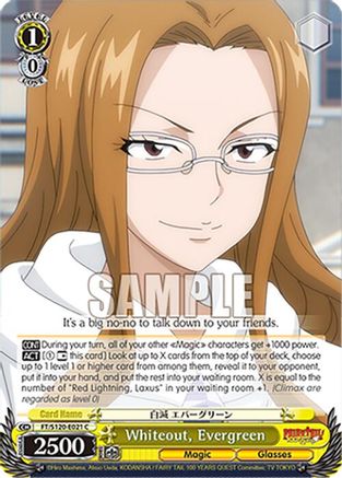 Whiteout, Evergreen (FT/S120-E021 C) - FAIRY TAIL 100 YEARS QUEST