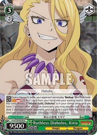 Ruthless Diabolos, Kiria (FT/S120-E036 U) - FAIRY TAIL 100 YEARS QUEST