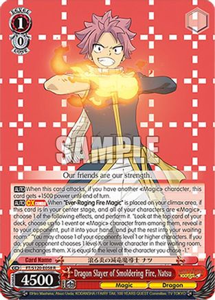 Dragon Slayer of Smoldering Fire, Natsu (FT/S120-E058 R) - FAIRY TAIL 100 YEARS QUEST