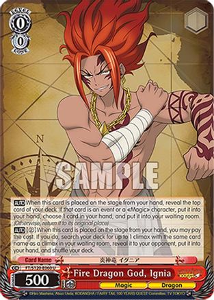 Fire Dragon God, Ignia (FT/S120-E060 U) - FAIRY TAIL 100 YEARS QUEST