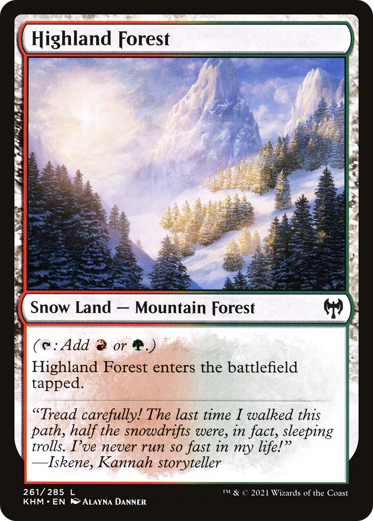Highland Forest (KHM-261)  Foil - Kaldheim: (snow)