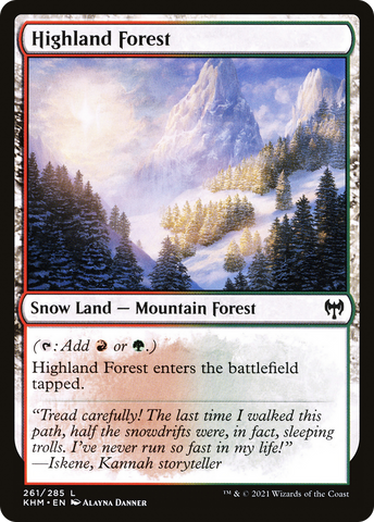 Highland Forest (KHM-261)  Foil - Kaldheim: (snow)