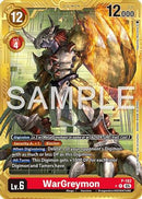 WarGreymon - P-182 (Gold Border) (P-182) - Advanced Booster Digimon Generation Foil