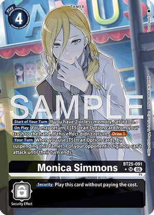 Monica Simmons (Alternate Art) (BT25-091) - Dual Revolution Foil