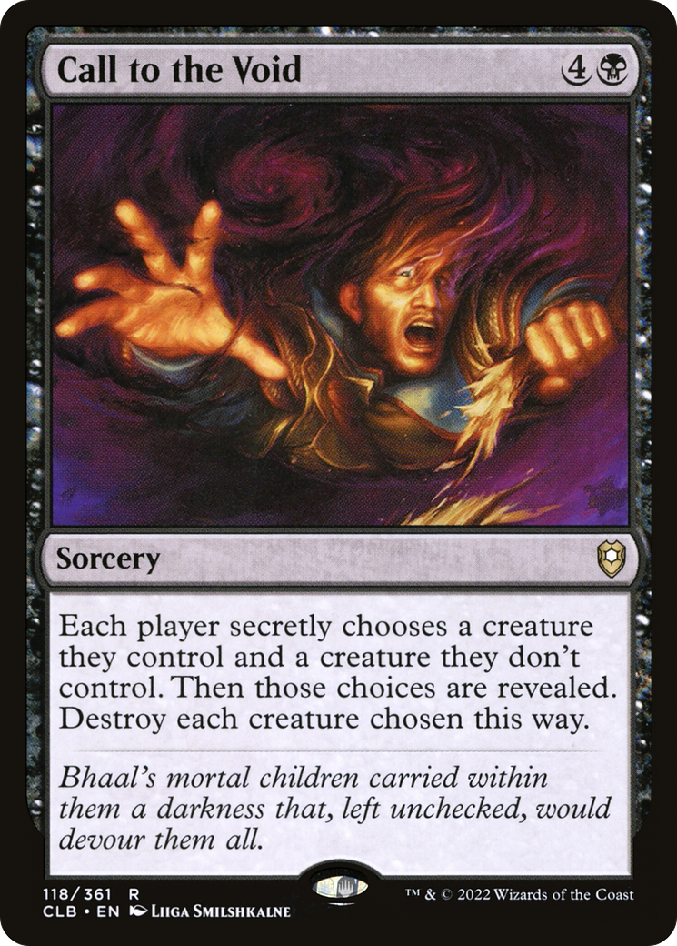Call to the Void (CLB-118)  Foil - Commander Legends: Battle for Baldur's Gate