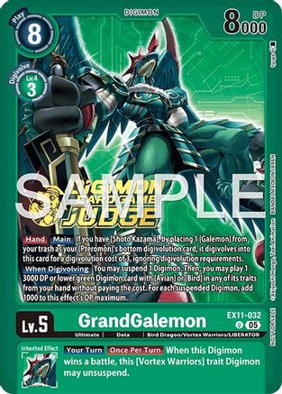 GrandGalemon (Judge Pack 9) (EX11-032) - Dawn of Liberator Foil