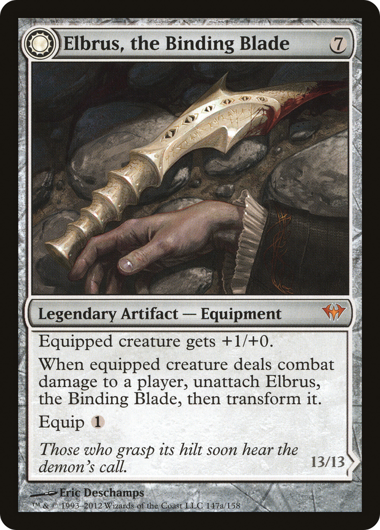 Elbrus, the Binding Blade (DKA-147)  Foil - Dark Ascension: (Double Faced Transform)