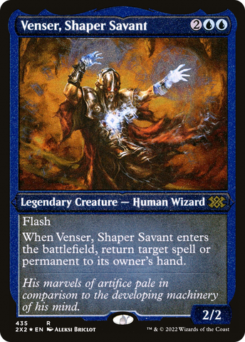 Venser, Shaper Savant (Foil Etched) (2X2-435)  Foil - Double Masters 2022