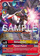 Siriusmon // Planet Punch (Alternate Art) (EX12-018) - Digital World Shambala Foil