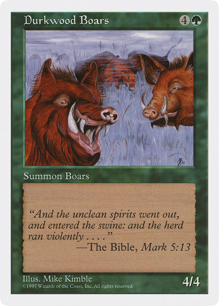 Durkwood Boars (5ED-)  - Fifth Edition