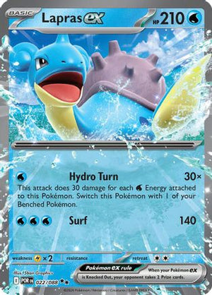 Lapras ex 022/088  - Holofoil ME03 Perfect Order - Double Rare