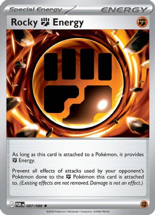 Rocky Fighting Energy 087/088 - Holofoil ME03 Perfect Order - Rare