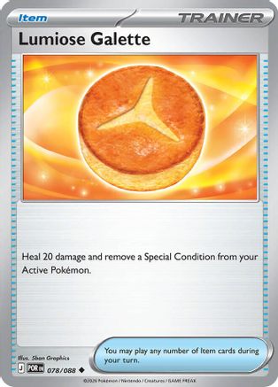 Lumiose Galette 078/088 - Reverse Holofoil ME03 Perfect Order - Uncommon