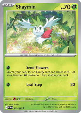 Shaymin 003/088  ME03 Perfect Order - Uncommon