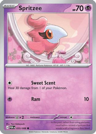 Spritzee 035/088 - Reverse Holofoil ME03 Perfect Order - Common