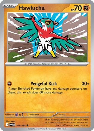 Hawlucha 046/088 - Reverse Holofoil ME03 Perfect Order - Common