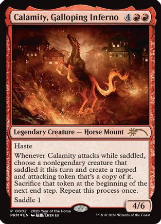 Calamity, Galloping Inferno (Year of the Horse 2026) (SSP-002)  Foil - Standard Showdown Promos