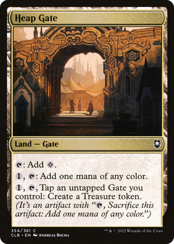 Heap Gate (CLB-354)  Foil - Commander Legends: Battle for Baldur's Gate
