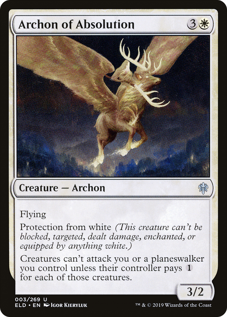 Archon of Absolution (ELD-003)  - Throne of Eldraine