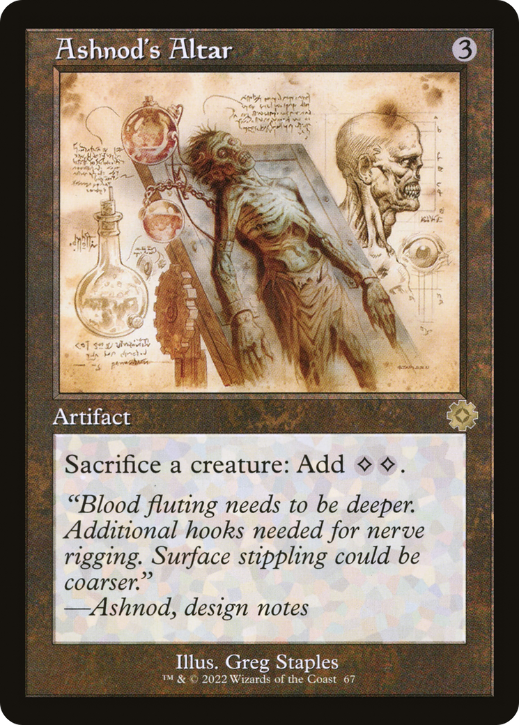 Ashnod's Altar (Schematic) (BRR-067)  - The Brothers' War Retro Artifacts