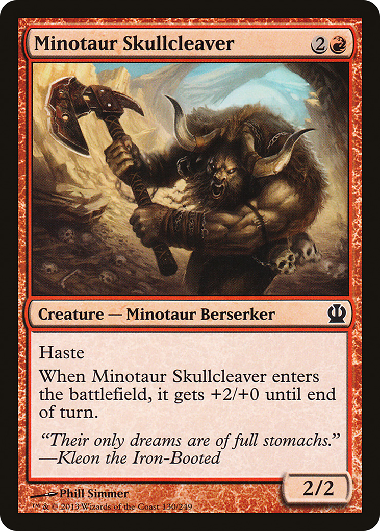 Minotaur Skullcleaver (THS-130)  Foil - Theros