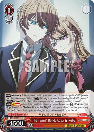 The Twins' Bond, Aqua & Ruby (SR) (OSK/S121-E036S SR) - [OSHI NO KO] Vol.2