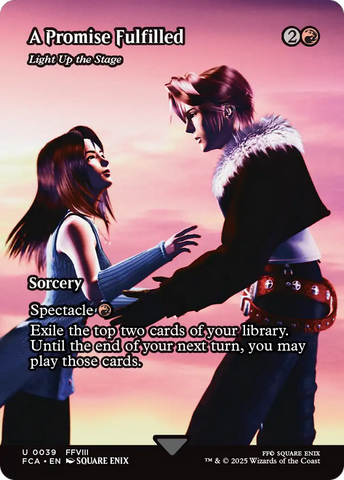 A Promise Fulfilled - Light Up the Stage (Showcase) (FCA-039)  - FINAL FANTASY: Through the Ages / A Promise Fulfilled (Borderless)