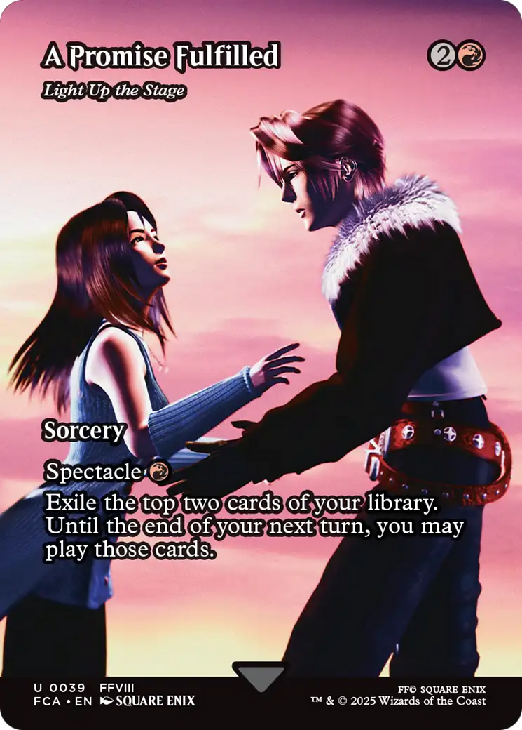 A Promise Fulfilled - Light Up the Stage (Showcase) (FCA-039)  Foil - FINAL FANTASY: Through the Ages / A Promise Fulfilled (Borderless)