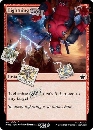 Lightning Bolt (042) (SLD-042)  Foil - Secret Lair Drop Series