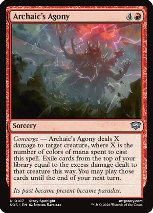 Archaic's Agony (SOS-107)  - Secrets of Strixhaven