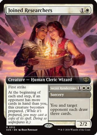 Joined Researchers (Extended Art) (SOS-312)  Foil - Secrets of Strixhaven